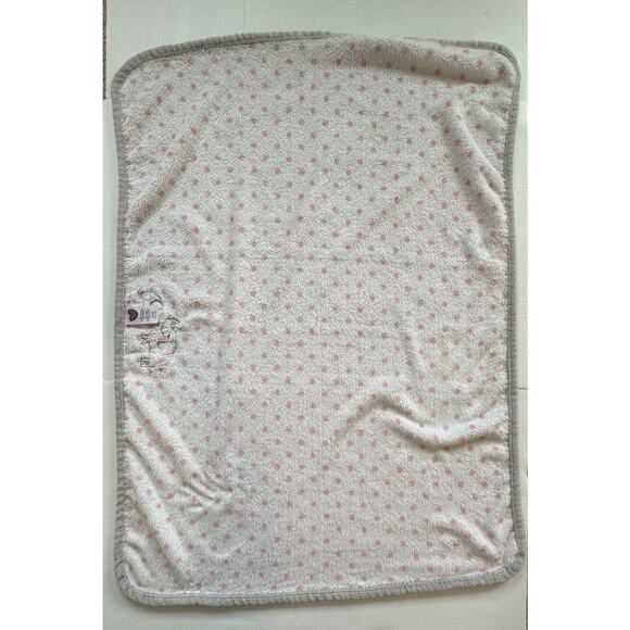 Parents Choice Walmart Elephant Mommy and Baby Pink Gray Polka Dots Blanket Kids - Picture 6 of 6